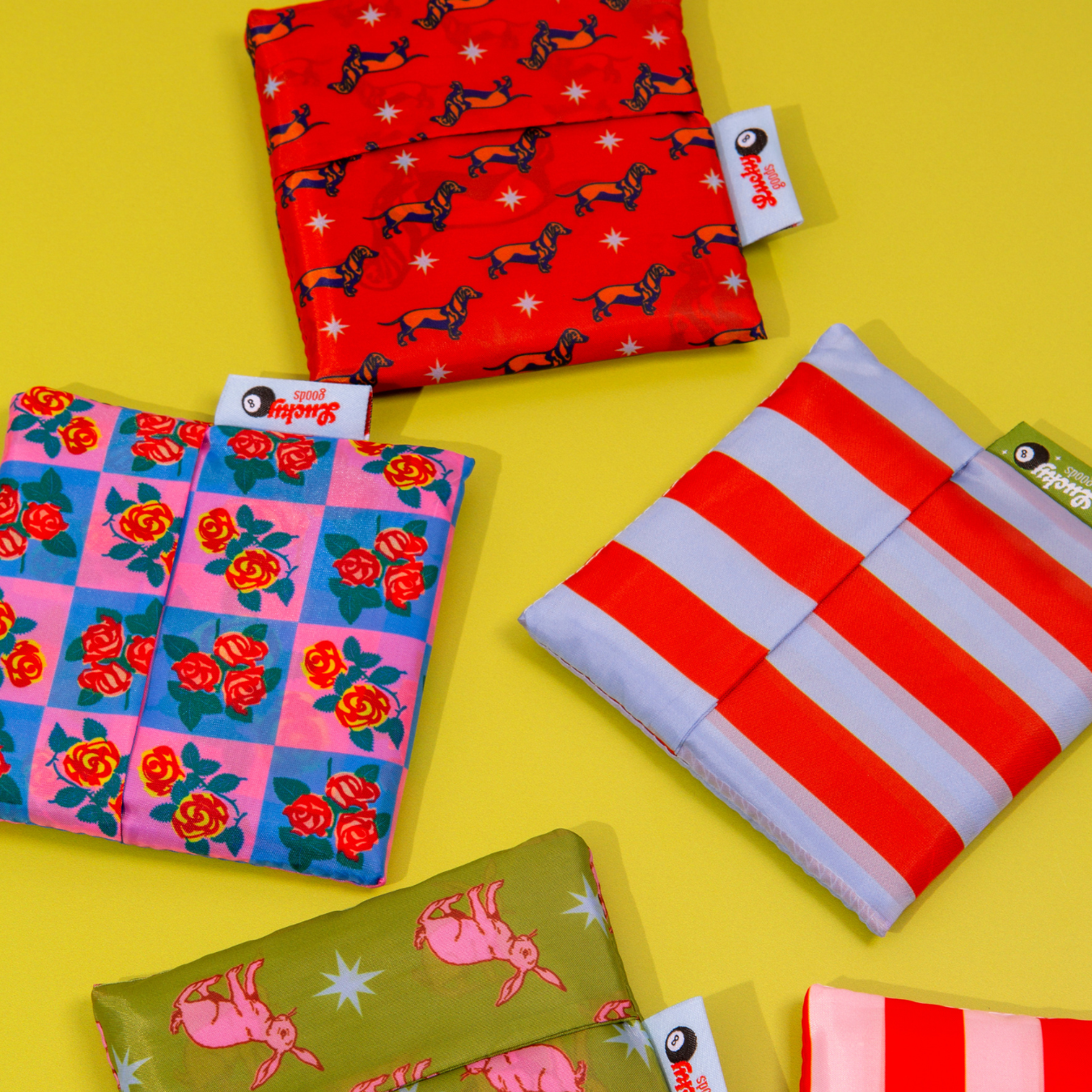 Weenie Starburst Pattern Foldable Nylon Tote