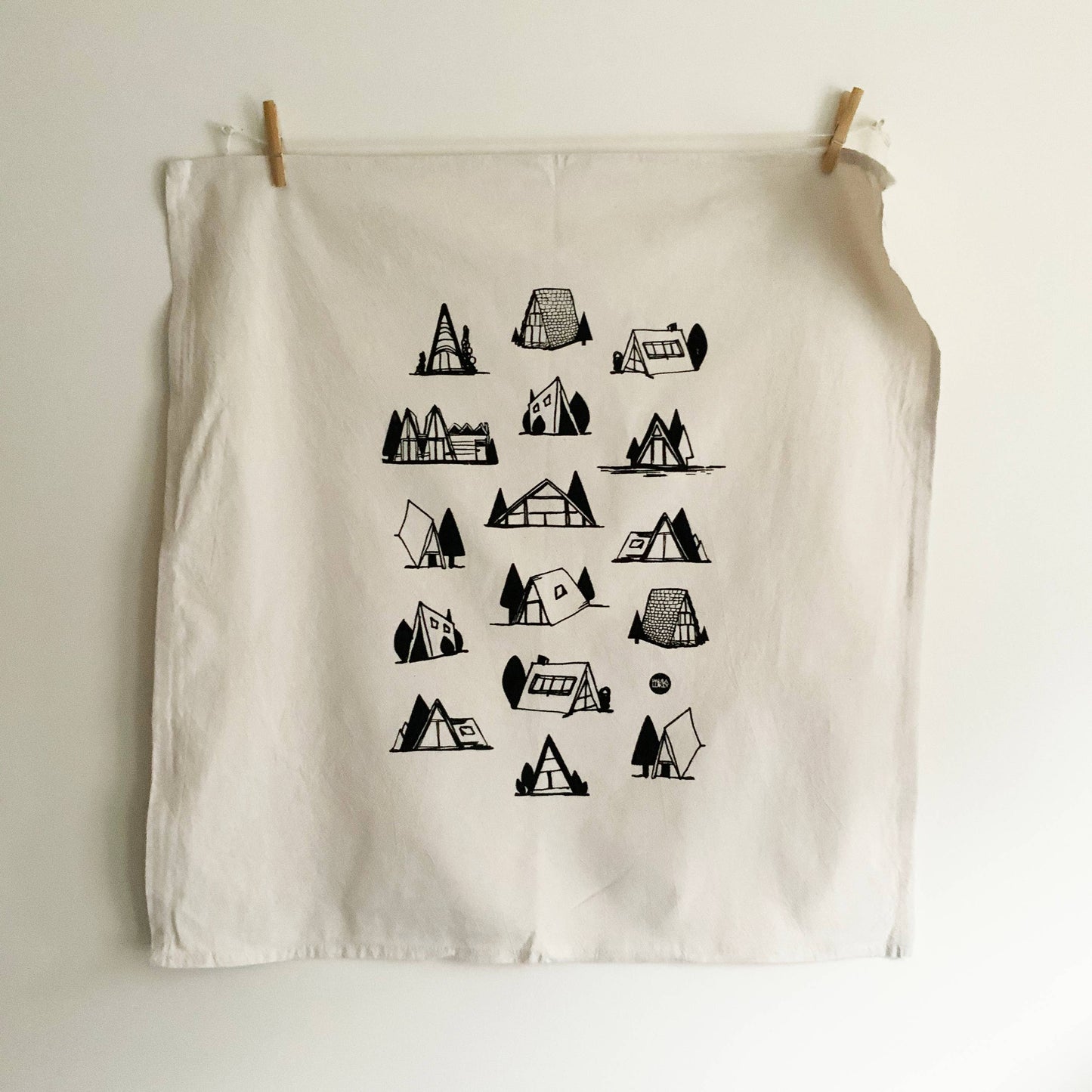 A Frame Cottage Tea Towel