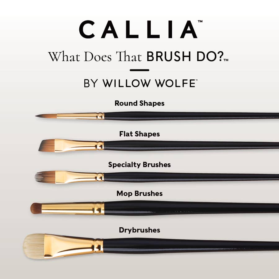 Callia Mixed Watercolour Paint Brush Set
