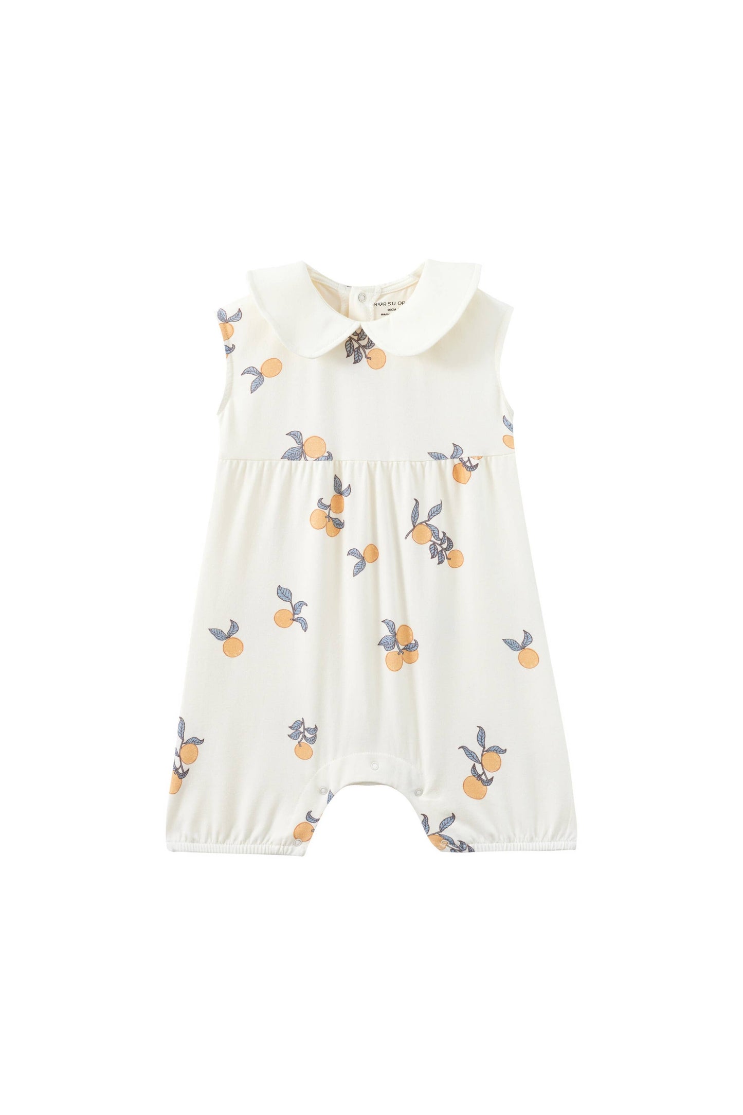 Baby Collar Tank Romper-Clementine