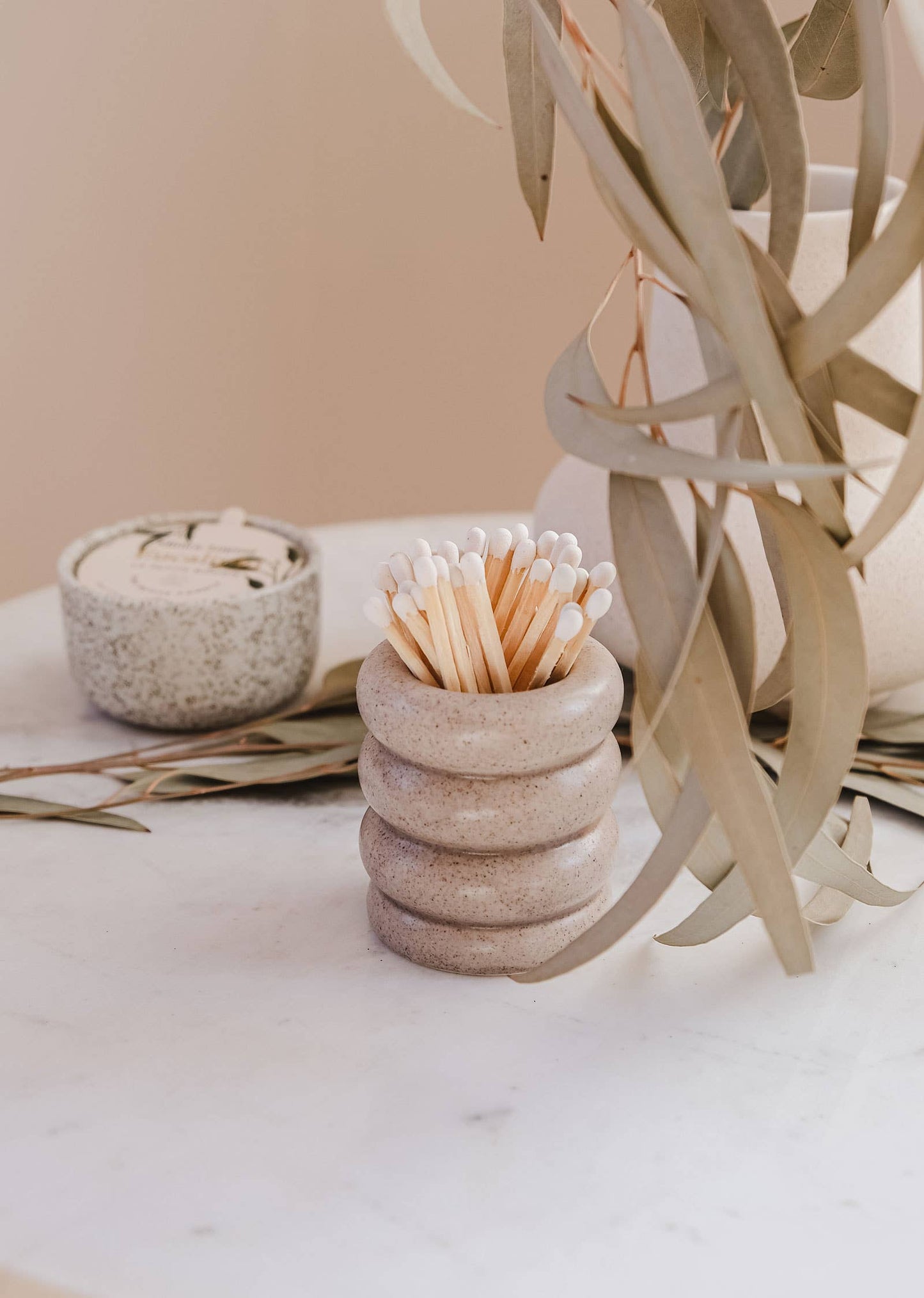 Ceramic match pot