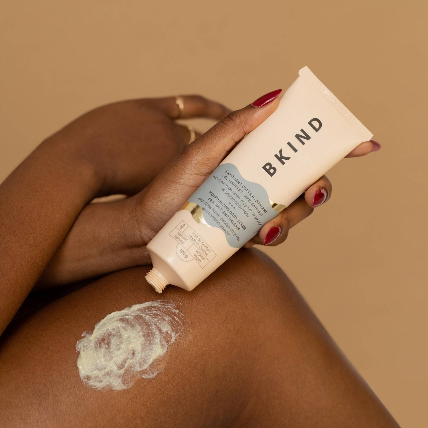 Moisturizing body scrub - Sea salt and balsam