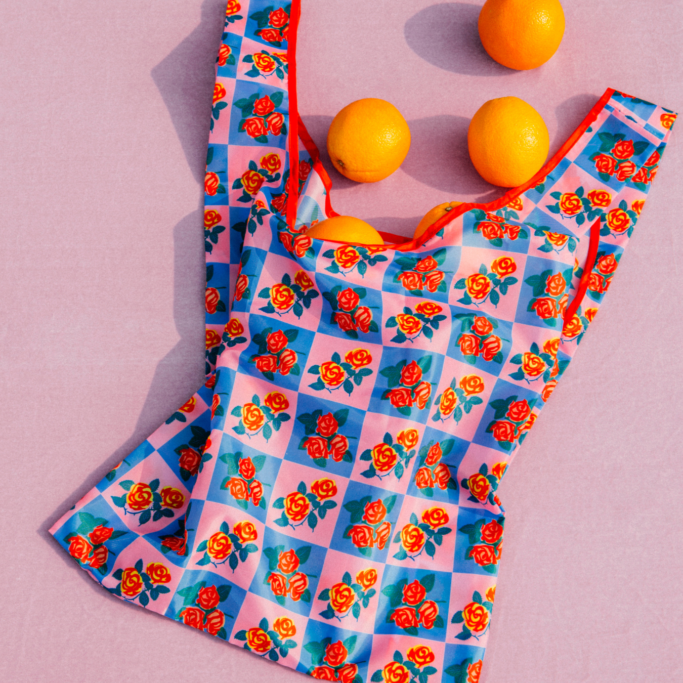 Charming Florals Foldable Nylon Tote