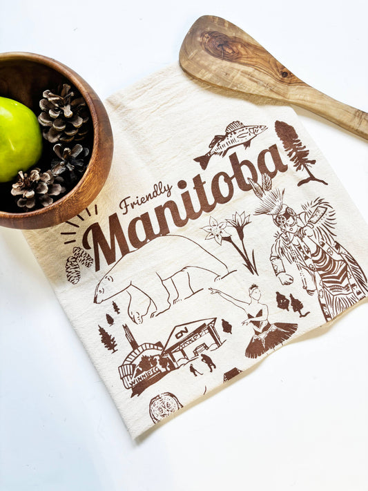 Manitoba Commemorative Organic Tea Towel - 20x24