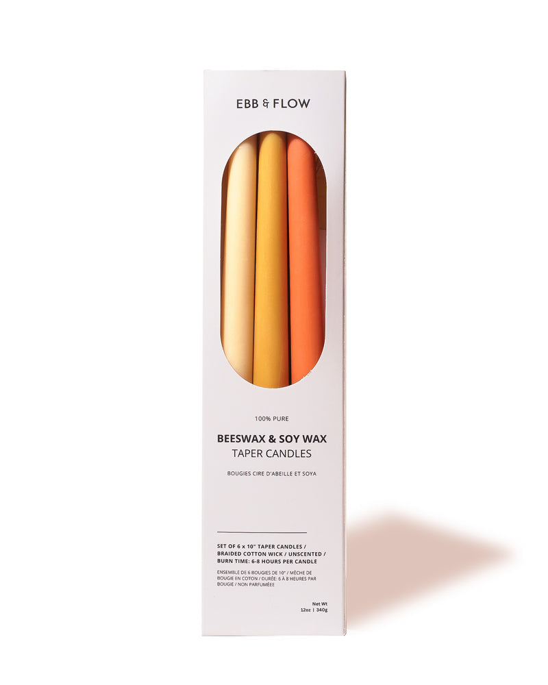 Beeswax / Soy Taper Candle Box Set (6)