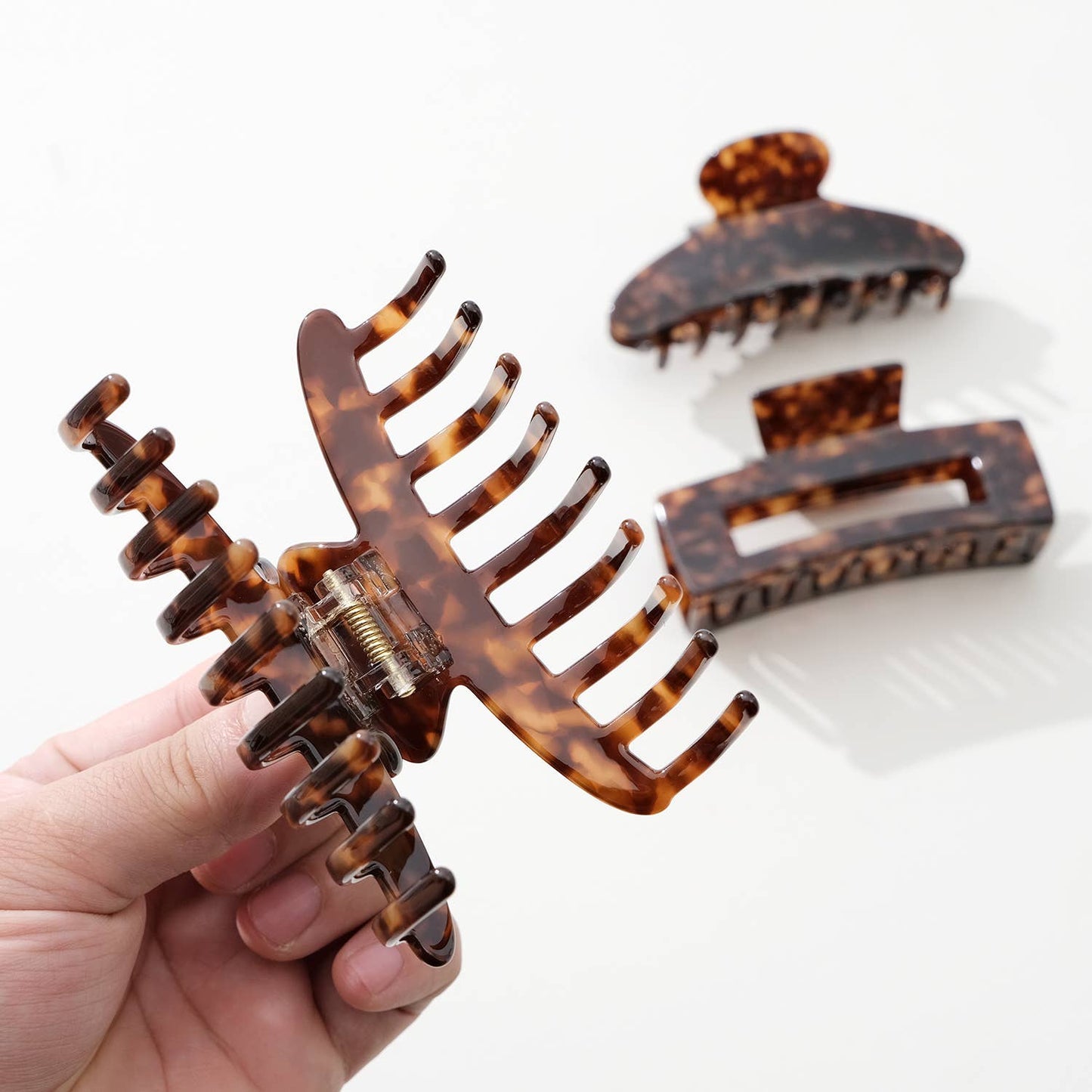 Deep Tortoise Large | Assorted Large Claw Clips