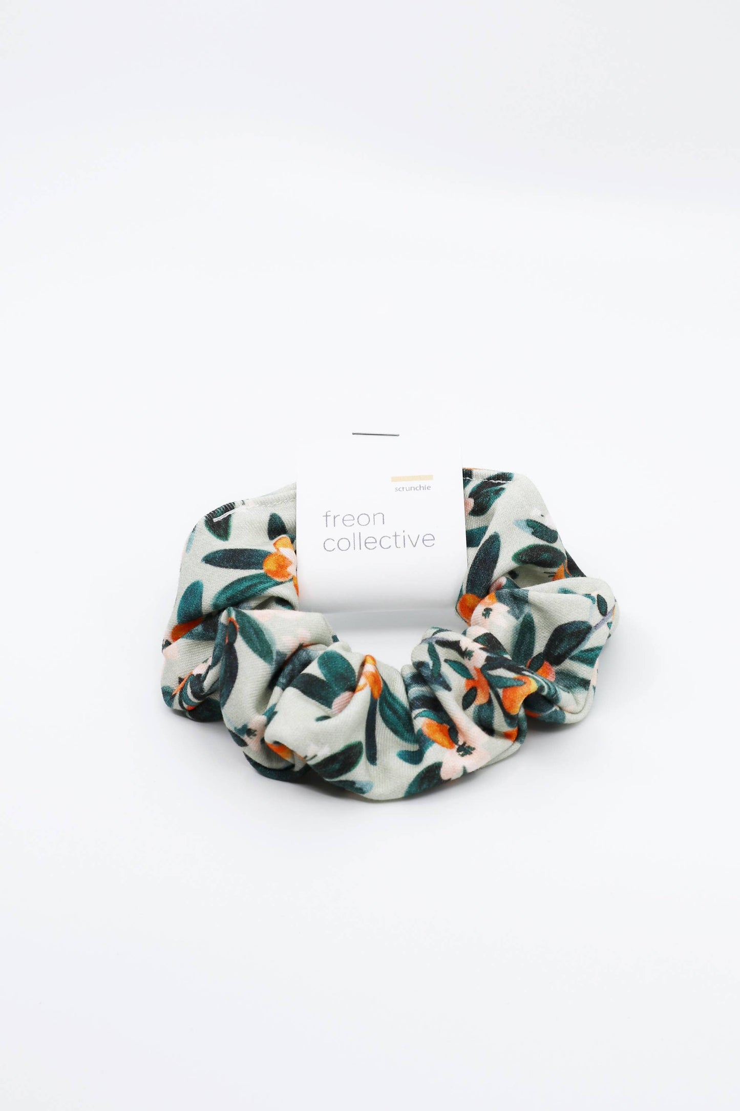 Organic Cotton Hair Scrunchie - Sage Citrus
