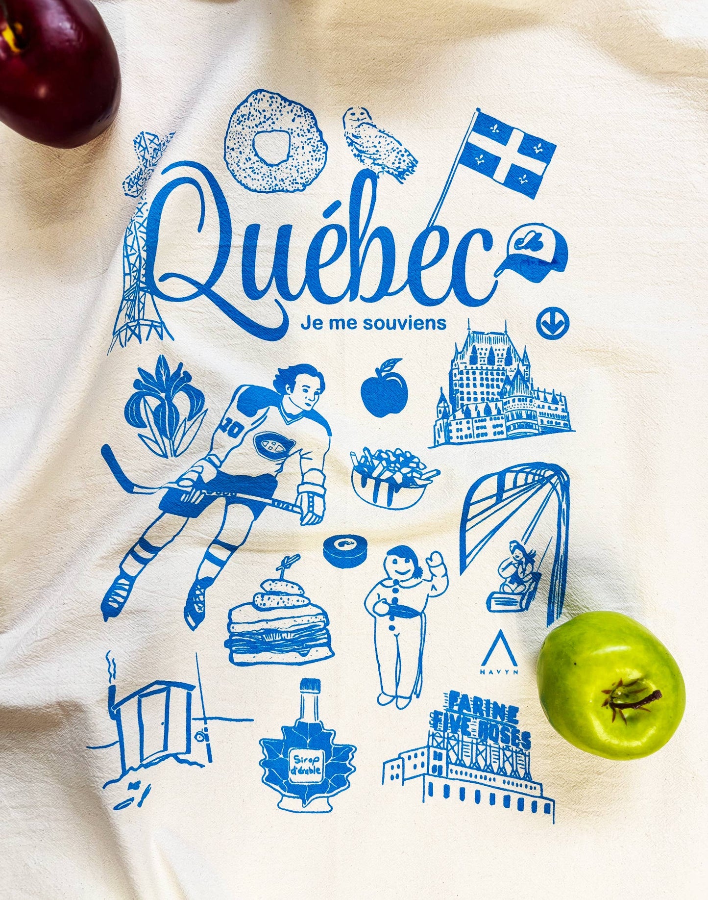 Québec Commemorative Organic Tea Towel - 20x24