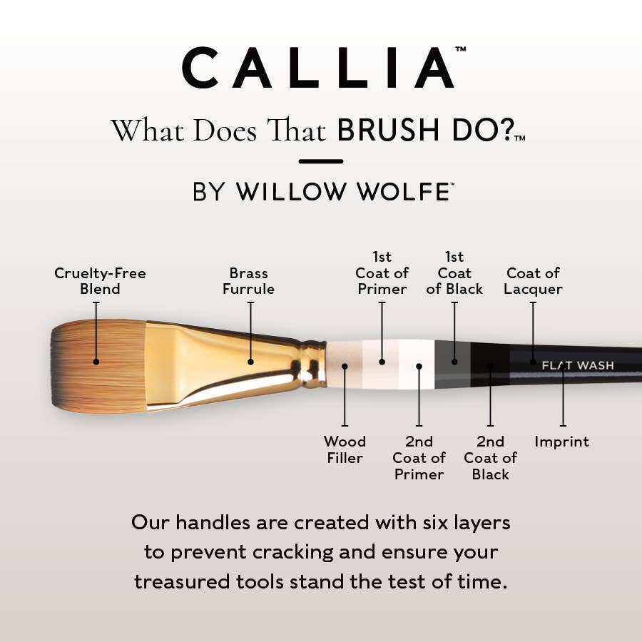 Callia Mixed Watercolour Paint Brush Set