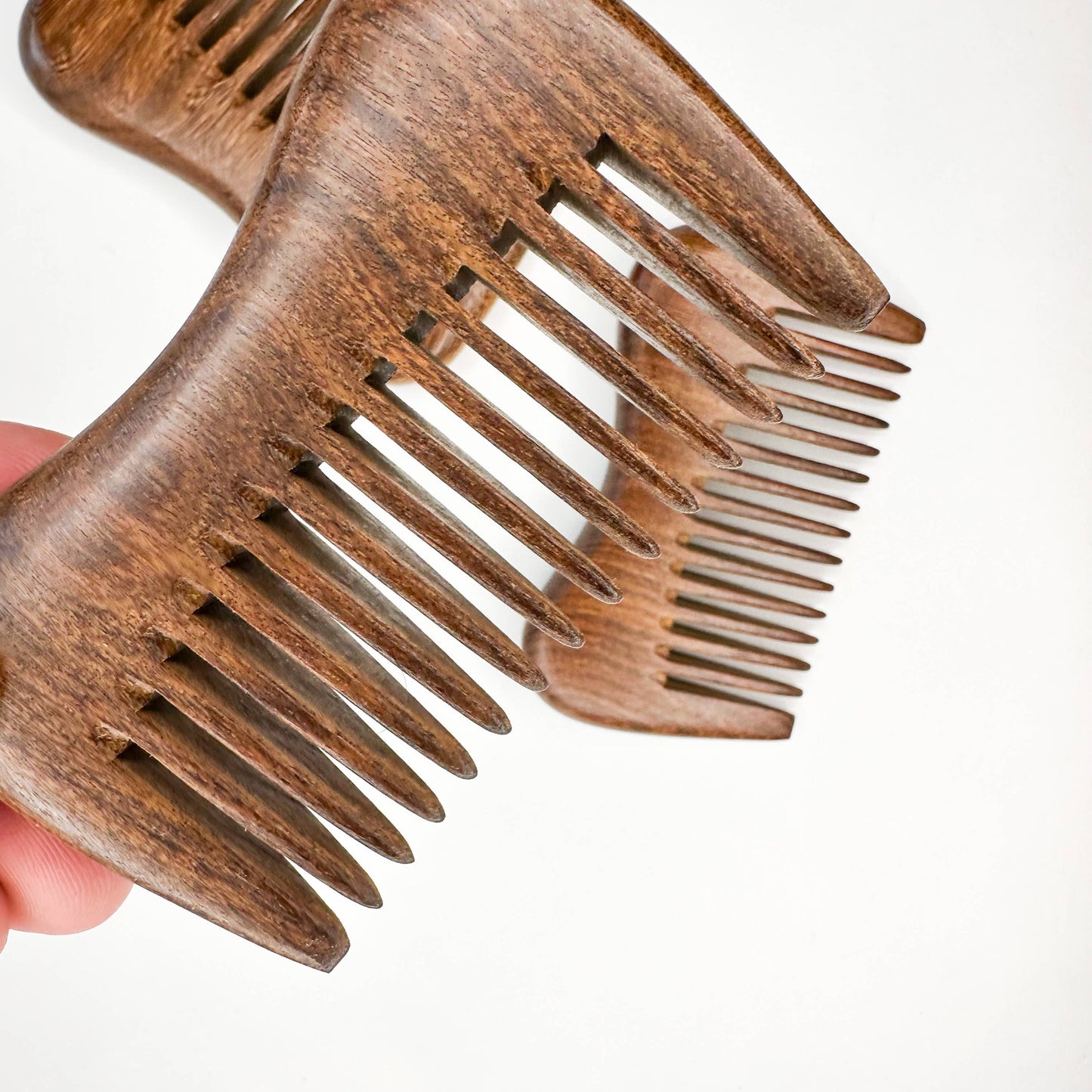 Eco-Friendly Natural Sandalwood Detangling Comb