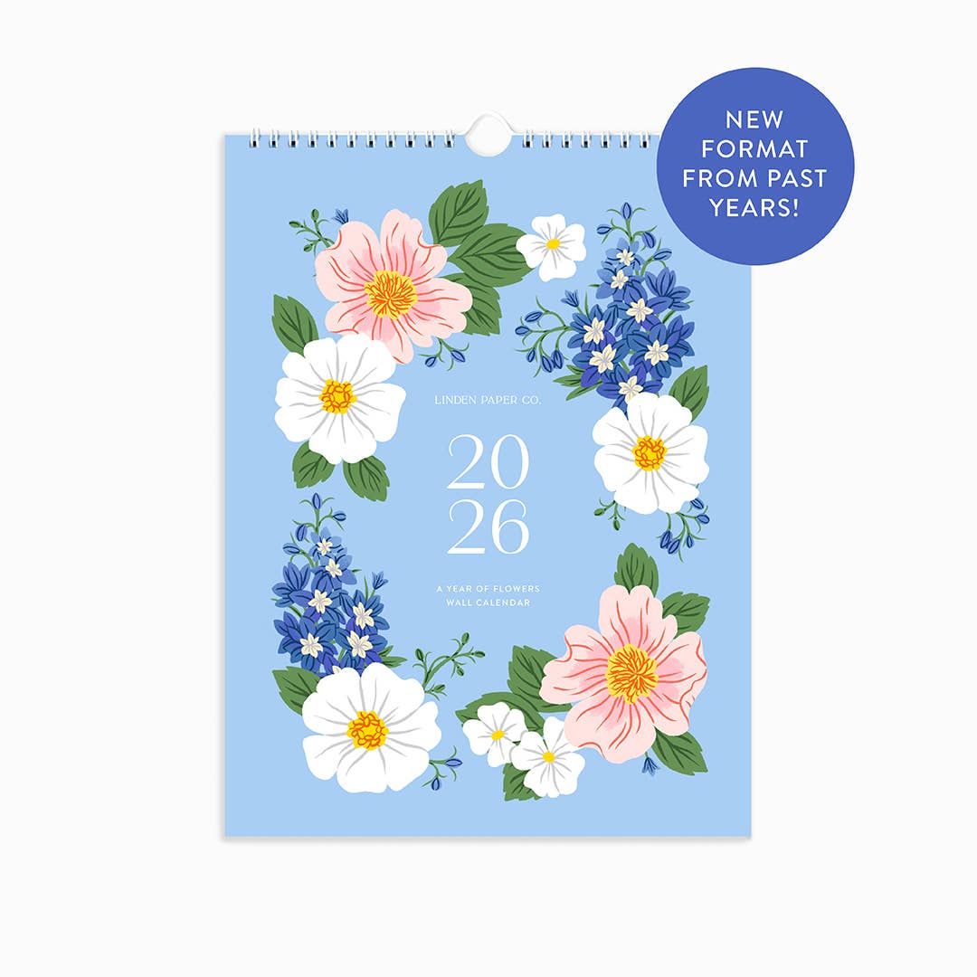 2026 A Year of Flowers | Wall Calendar