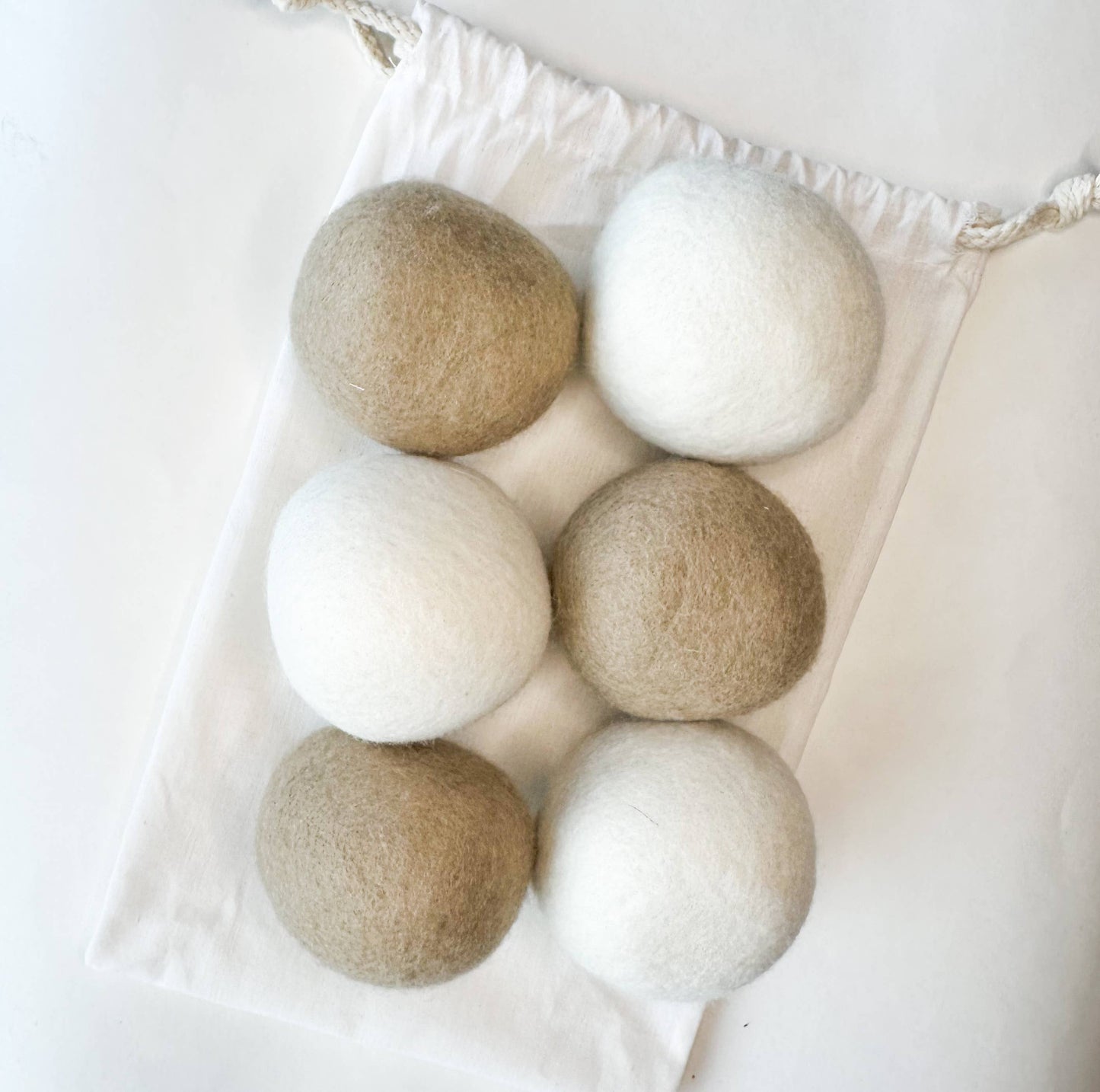 Reusable Wool Dryer Balls - Pack of 6