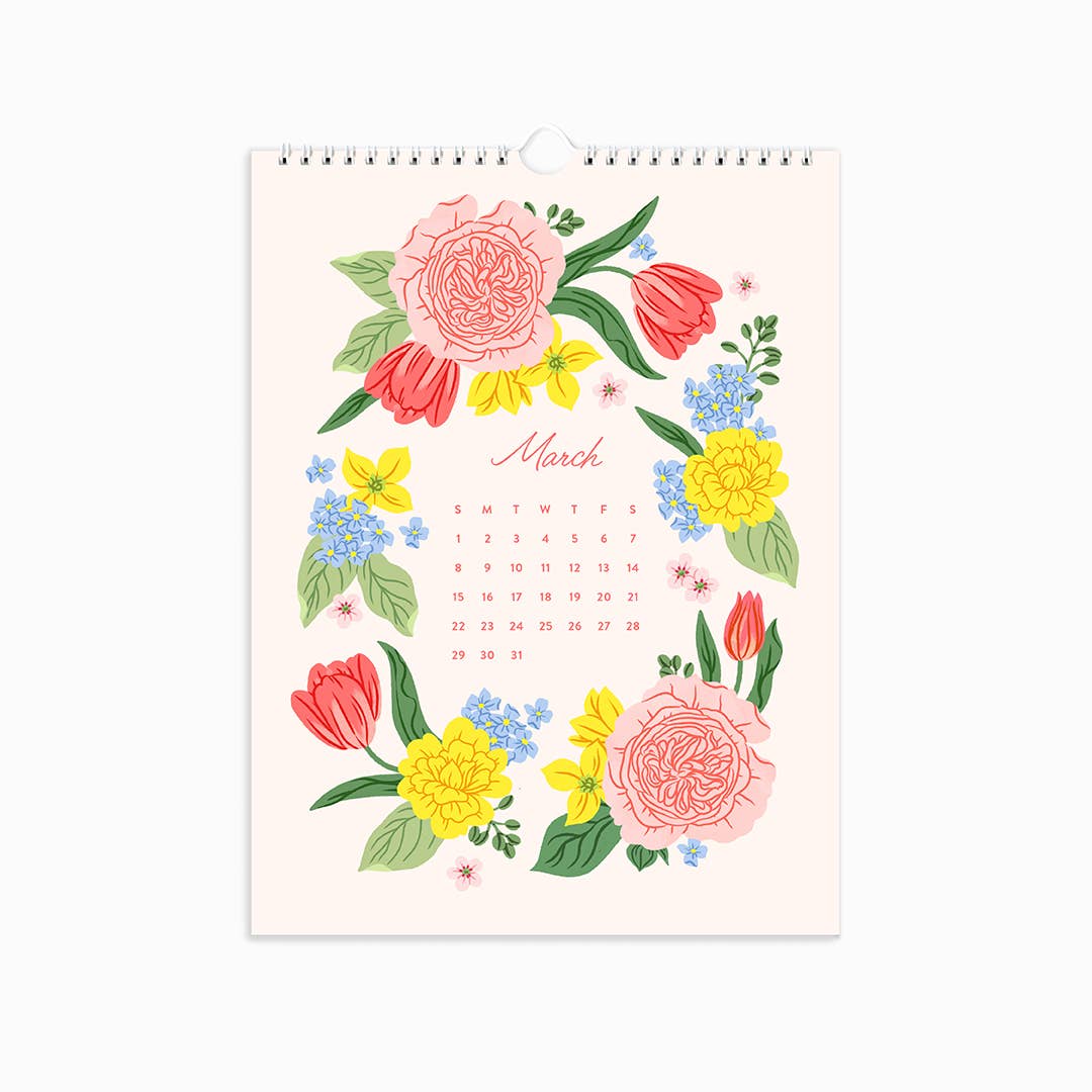 2026 A Year of Flowers | Wall Calendar