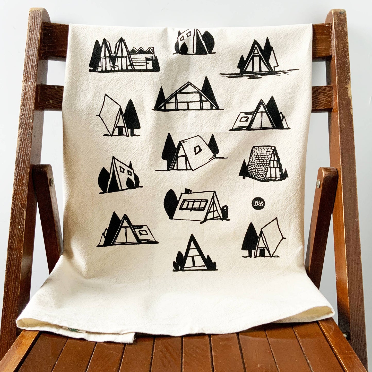 A Frame Cottage Tea Towel