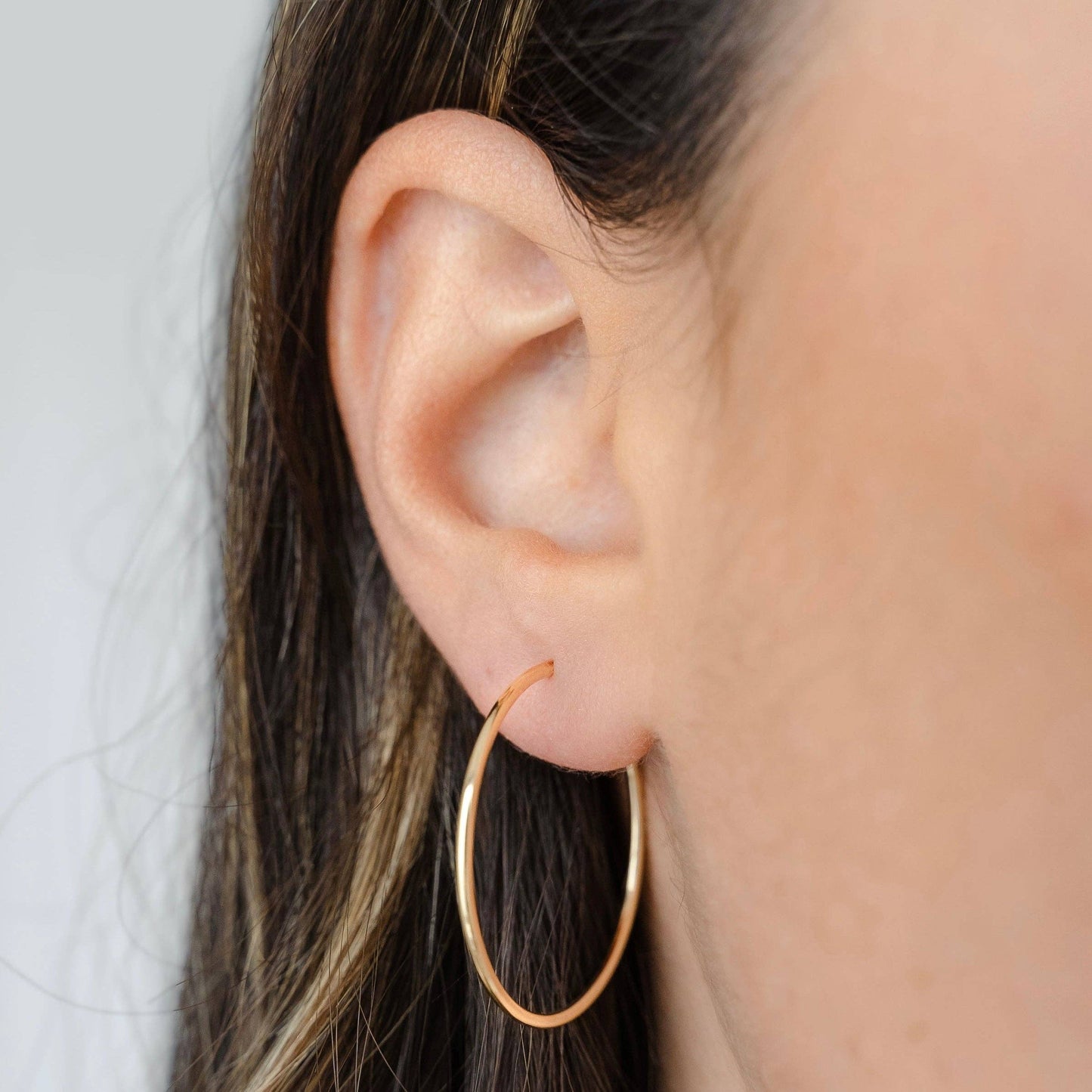 Thin Hoop Earrings