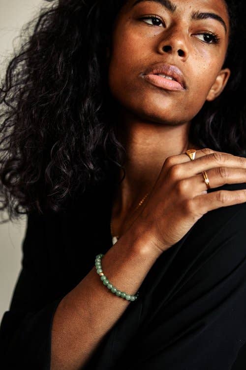 Abundance Gemstone with Aventurine and 14K Gold