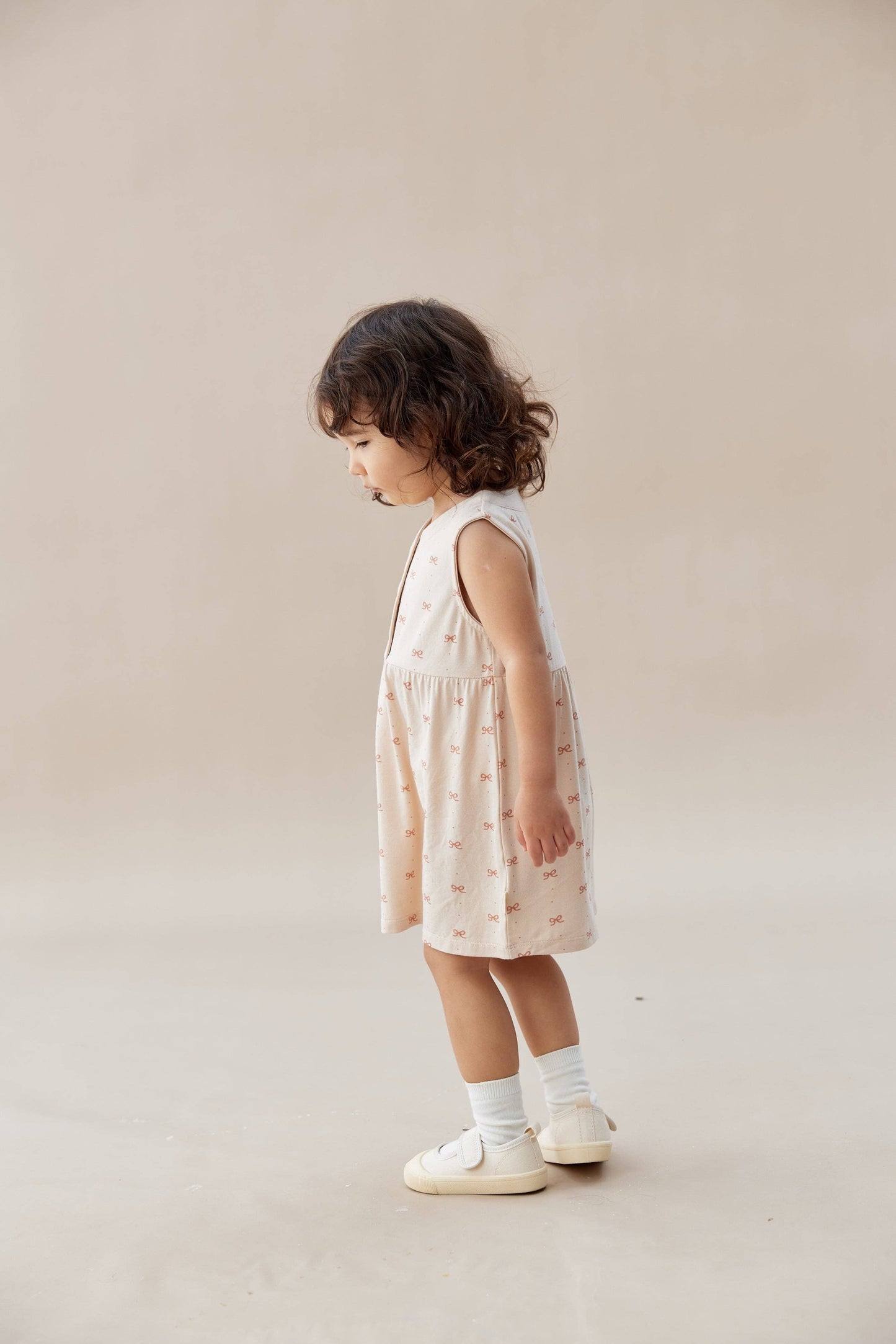 Girl Ruffle Tank Dress-Bowties