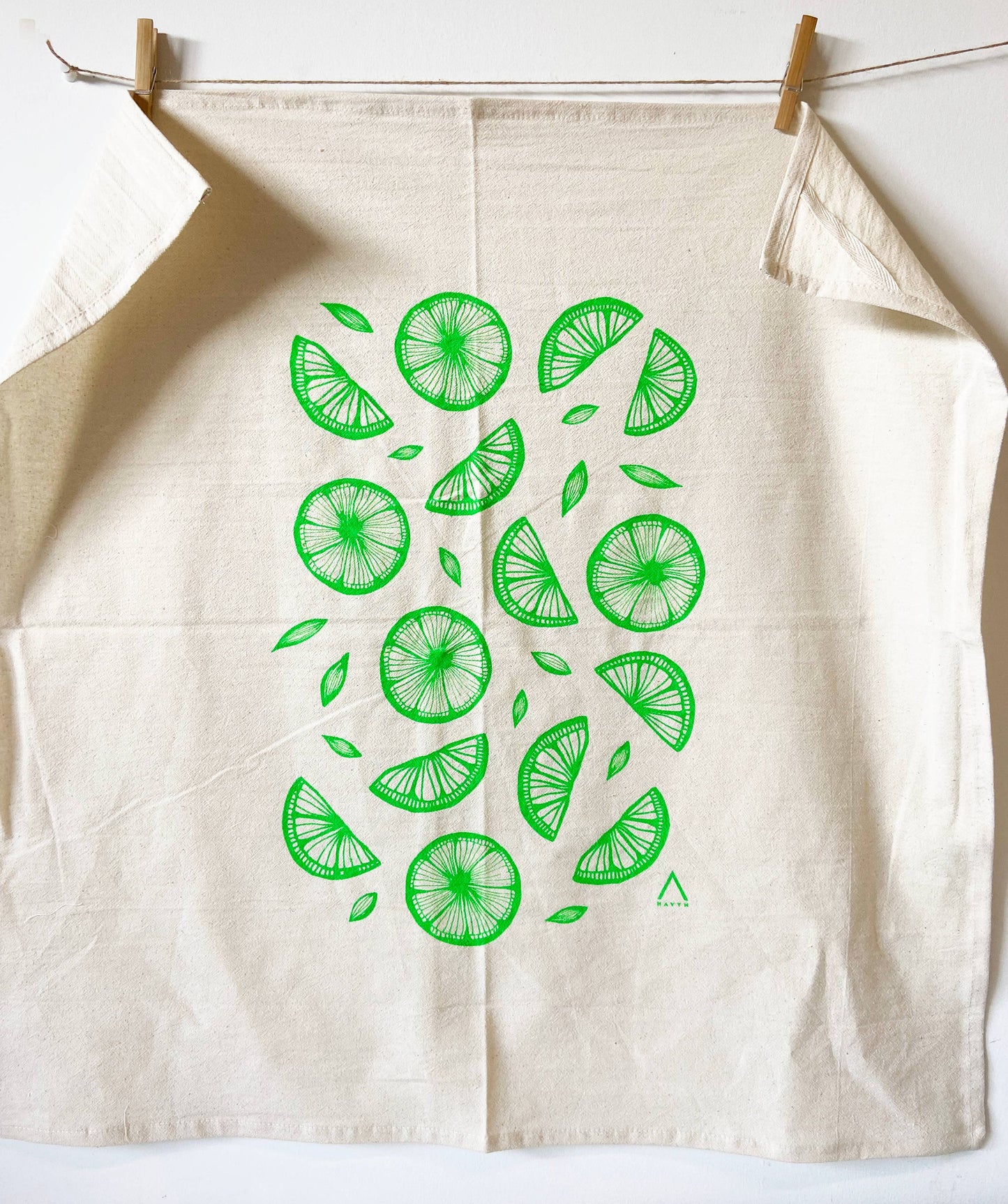 Limes Organic Tea Towel - 20x24