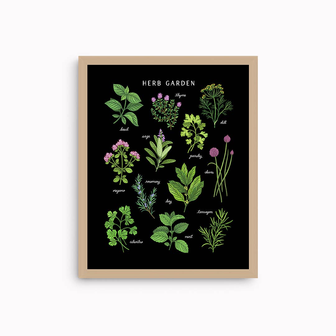 Herb Garden Dark | Art Print