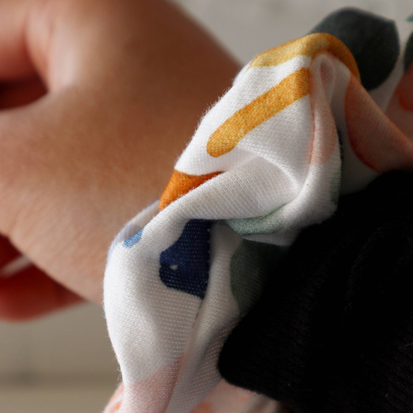 Organic Cotton Hair Scrunchie - Sierra Florals