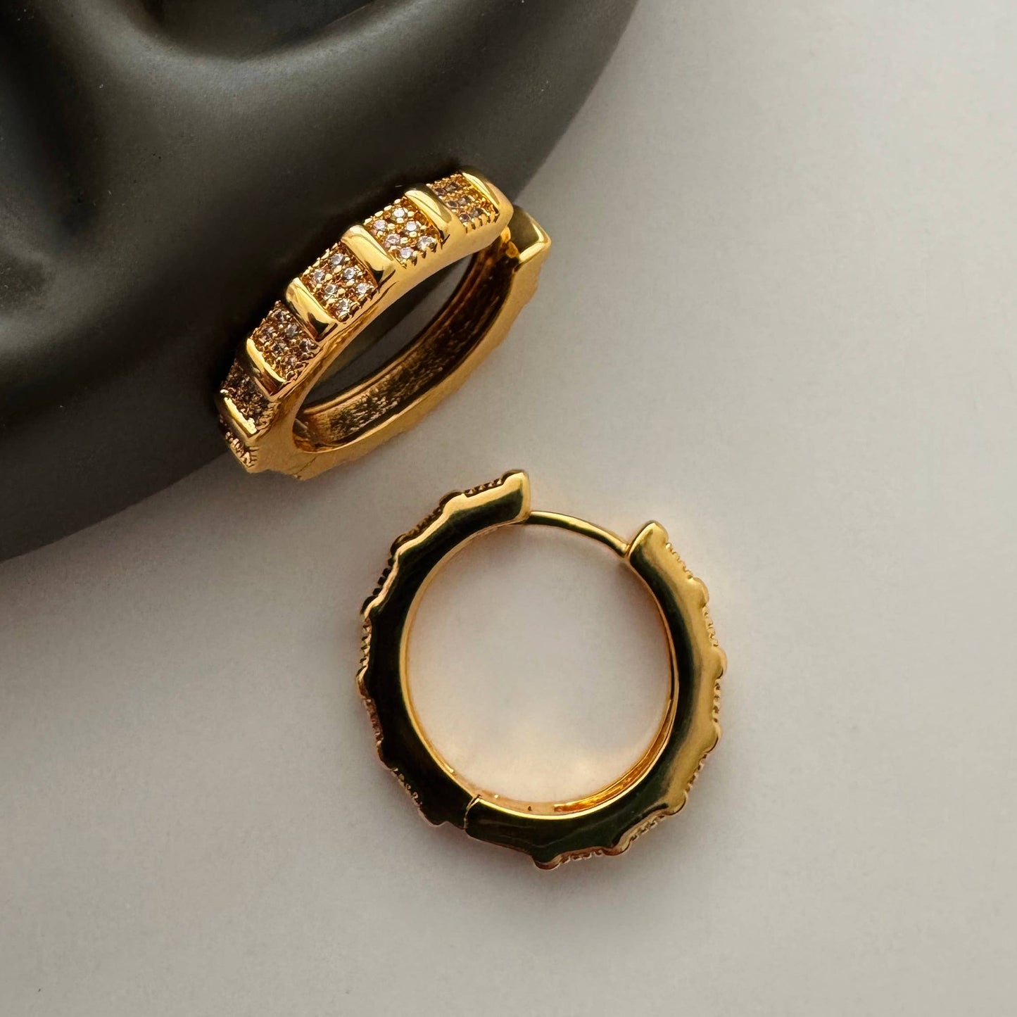 Fiza Hoops Earrings - Gold