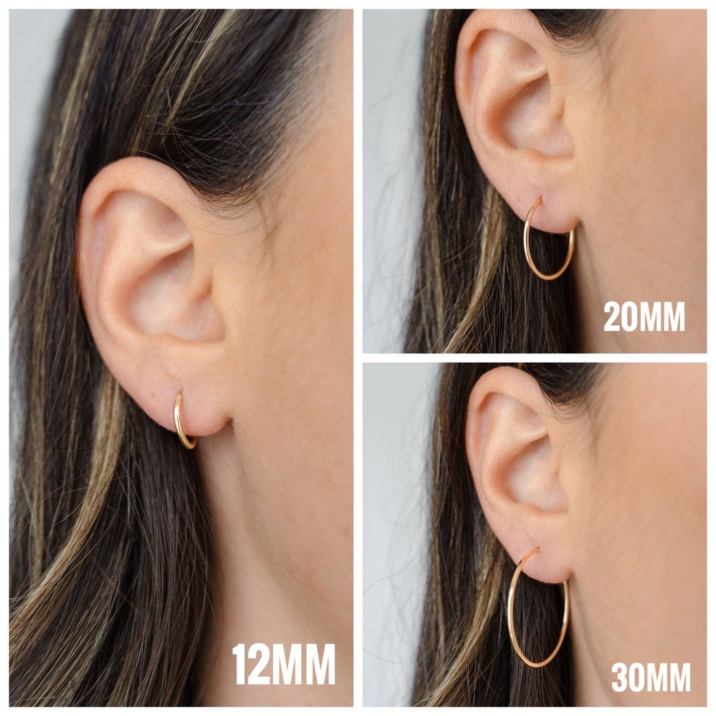 Thin Hoop Earrings