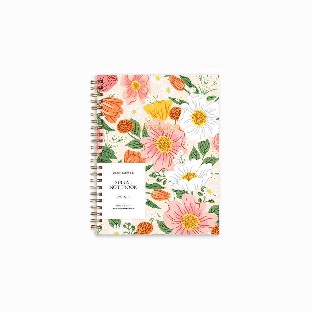 Sunpetal Notebook | Spiral Lined Notebook