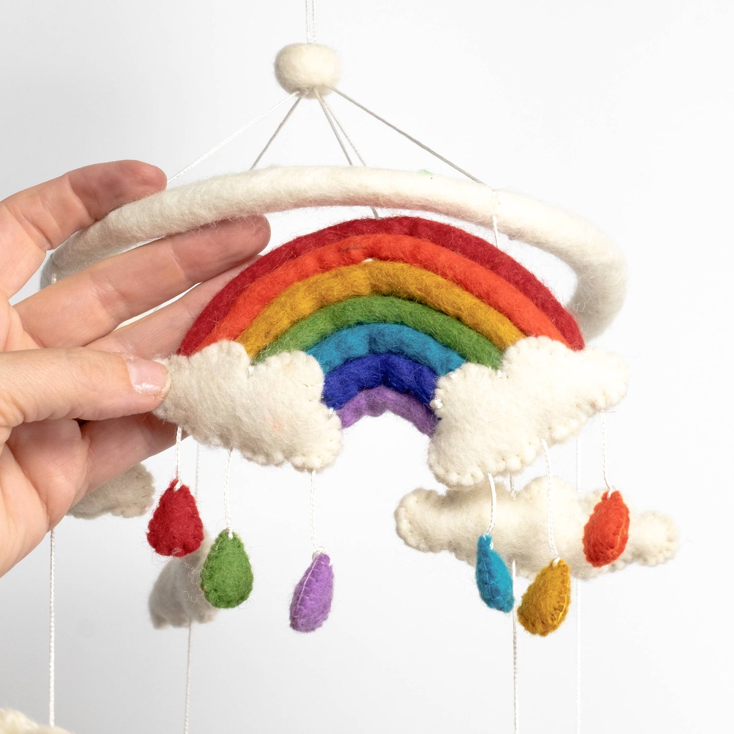 Baby Mobile - Rainbow Sheep - Nursery Decor - NEW!