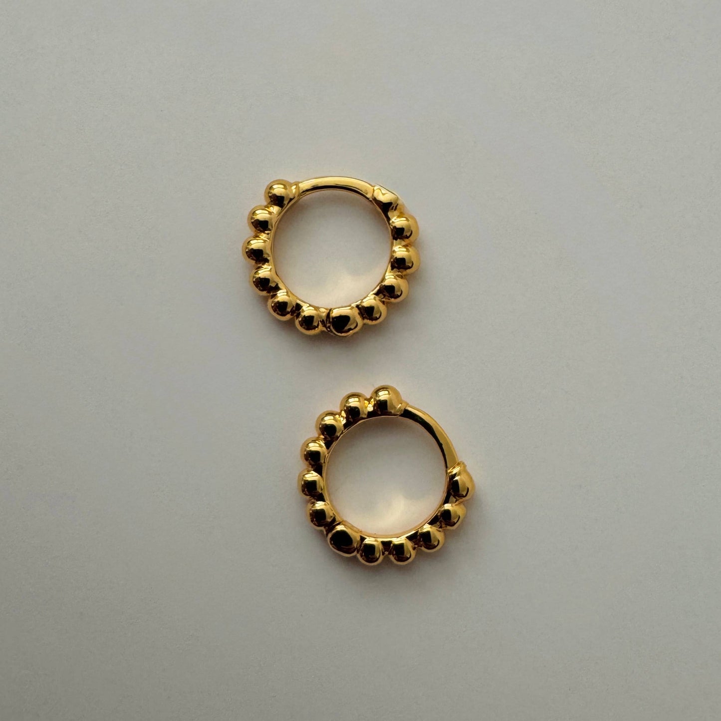 Bubble Huggie Earrings - Gold