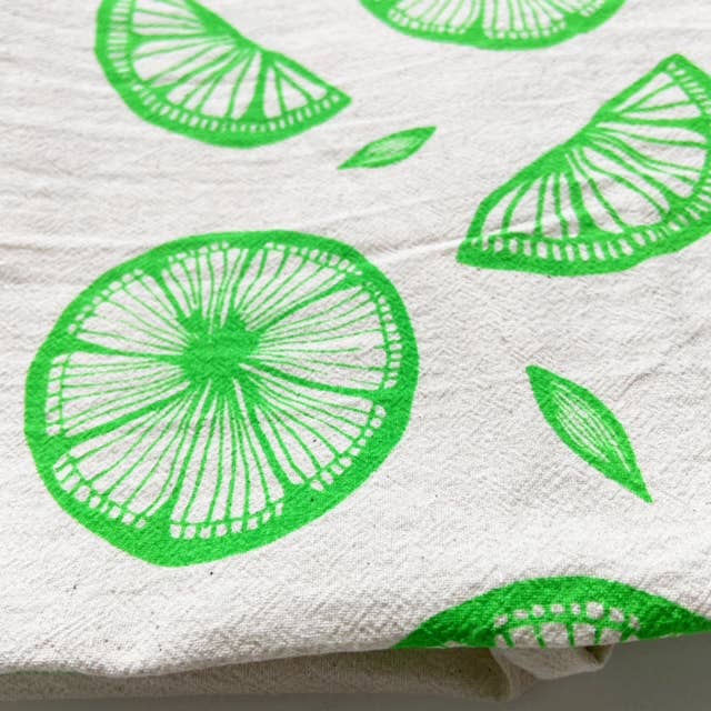 Limes Organic Tea Towel - 20x24