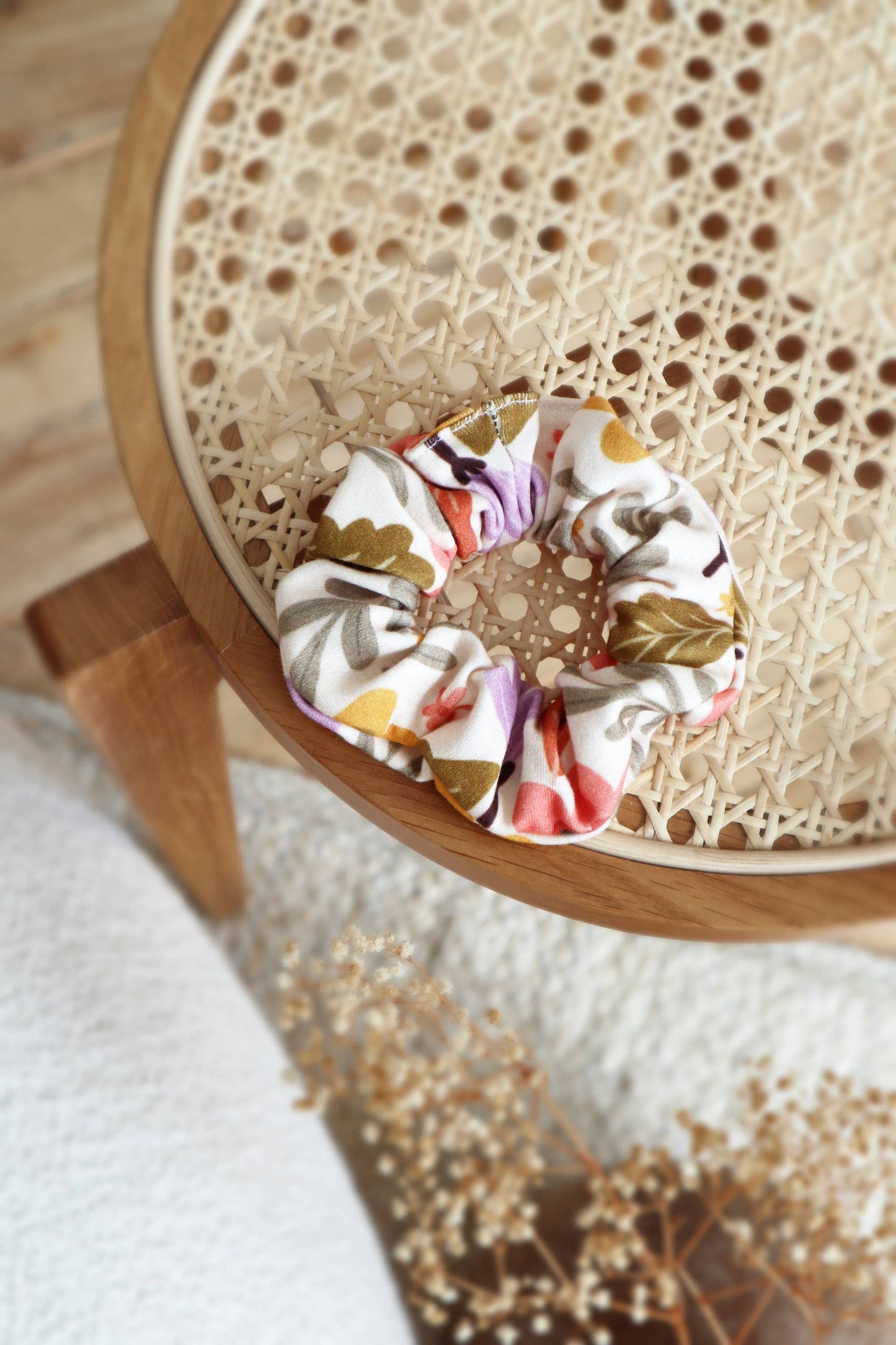 Organic Cotton Hair Scrunchie - Mod Floral