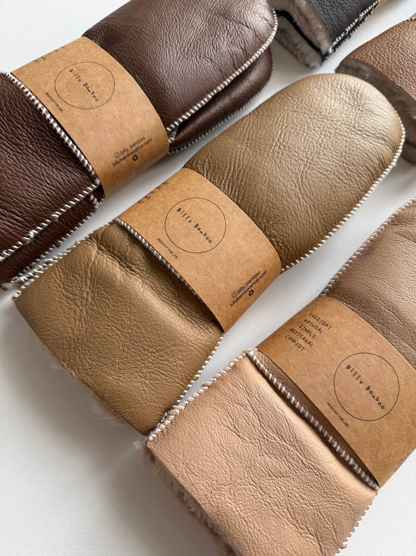 SHEARLING MITTENS
