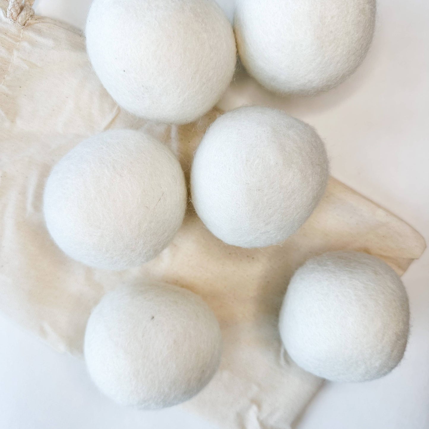 Reusable Wool Dryer Balls - Pack of 6