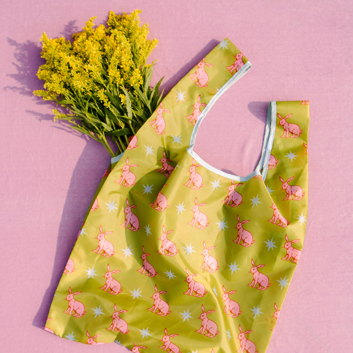 Lucky Rabbit Pattern Foldable Nylon Tote