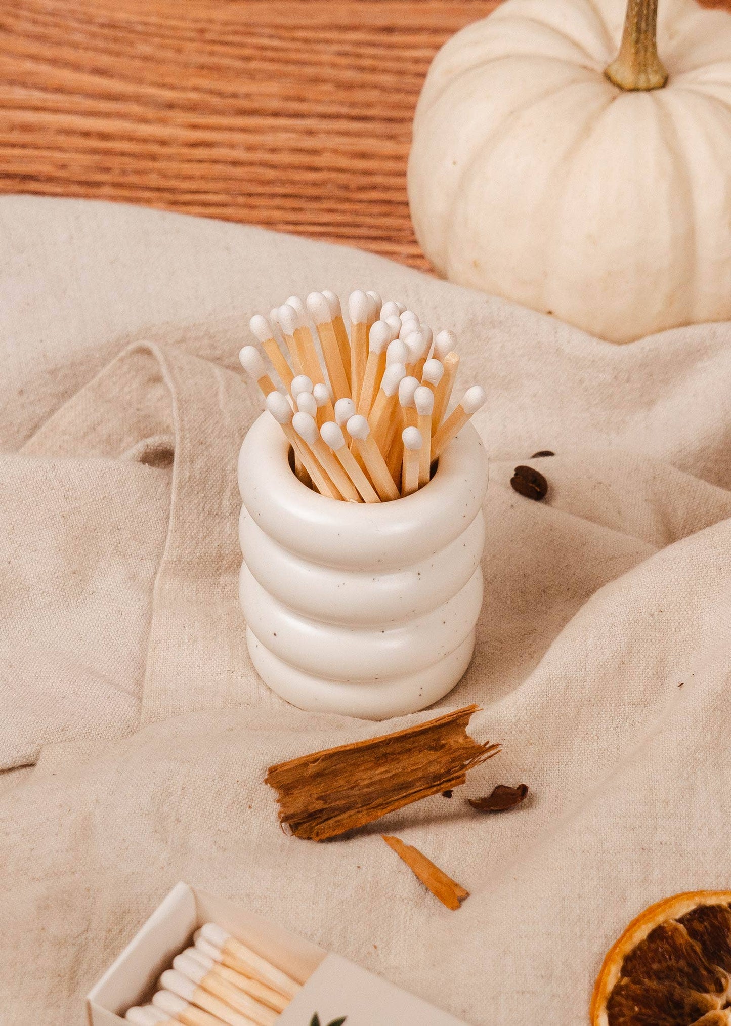 Ceramic match pot