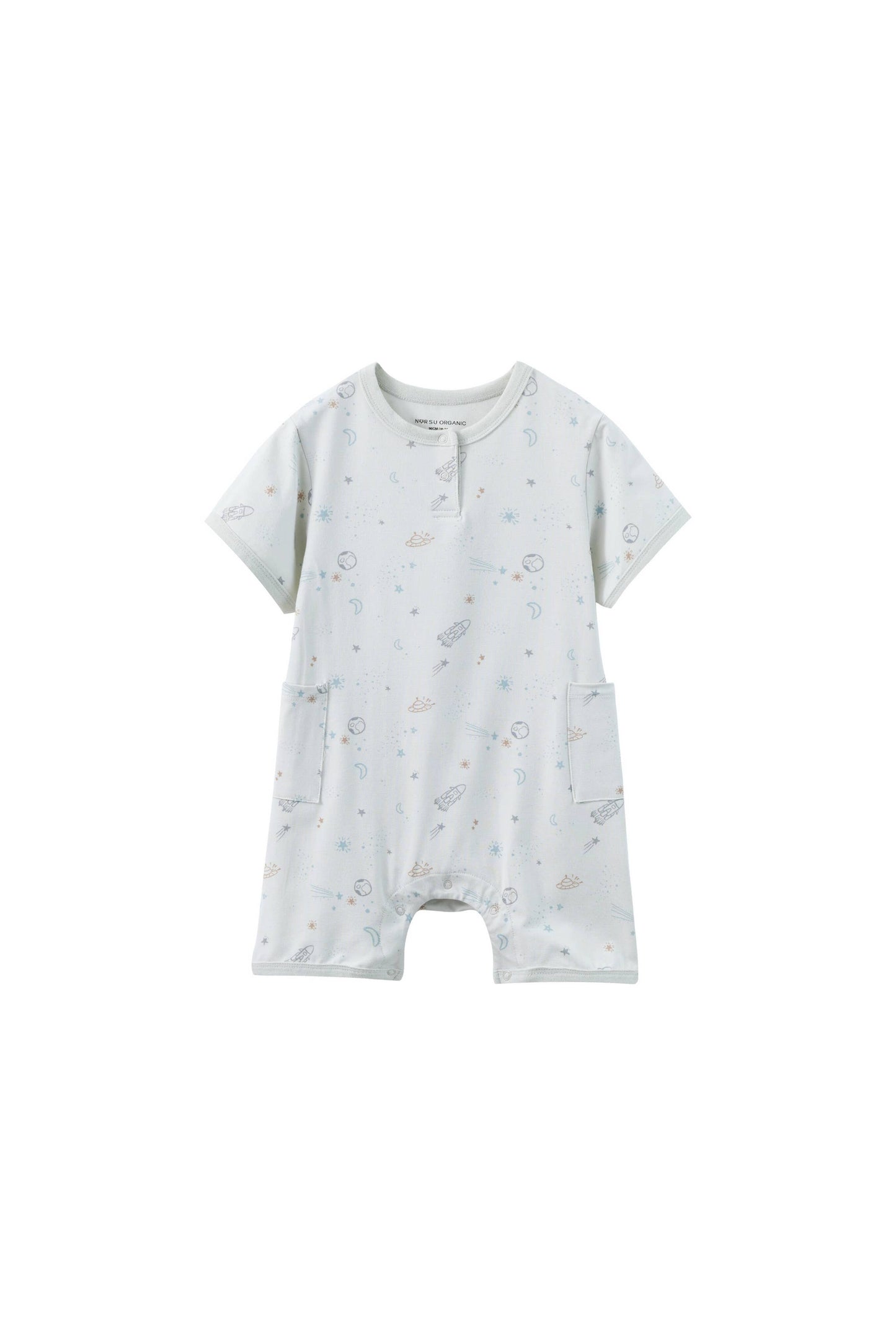 Baby Organic Bamboo Romper-Space