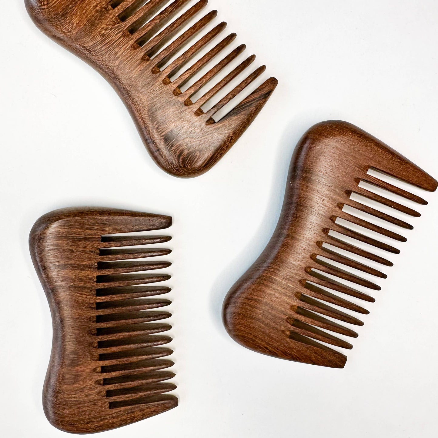Eco-Friendly Natural Sandalwood Detangling Comb
