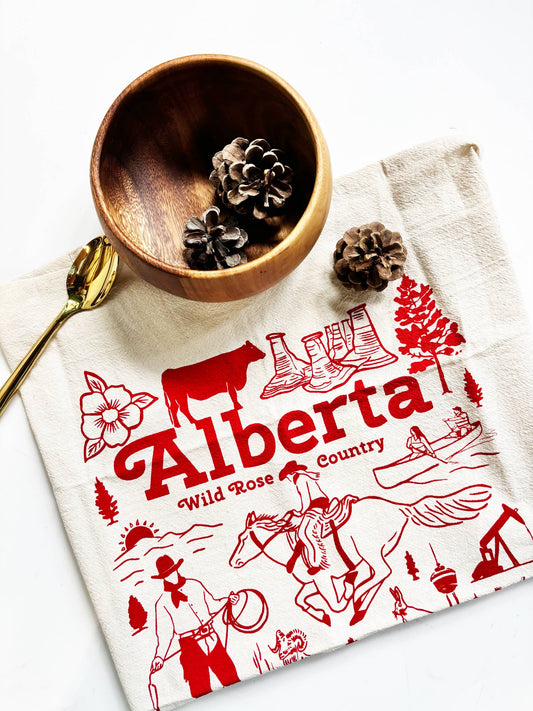 Alberta Commemorative Organic Tea Towel - 20x24
