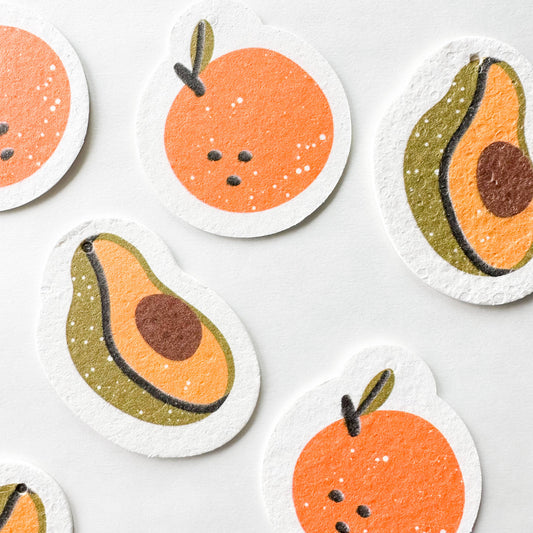 Natural Biodegradable Cellulose Pop Up Sponges