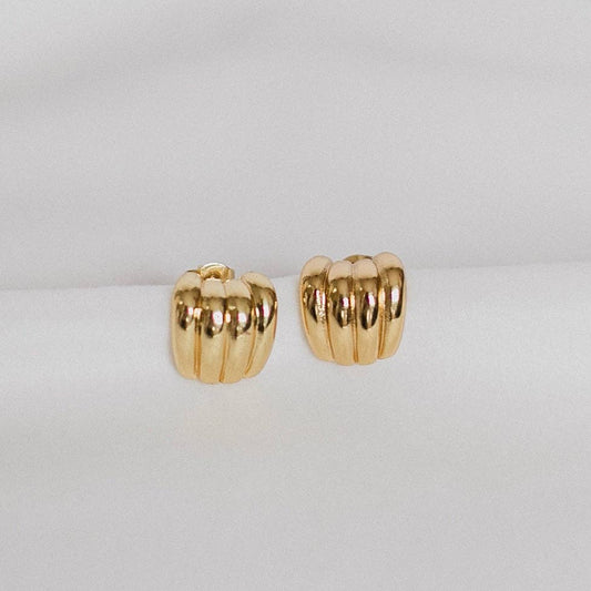 Retro Radiance Stud Earrings