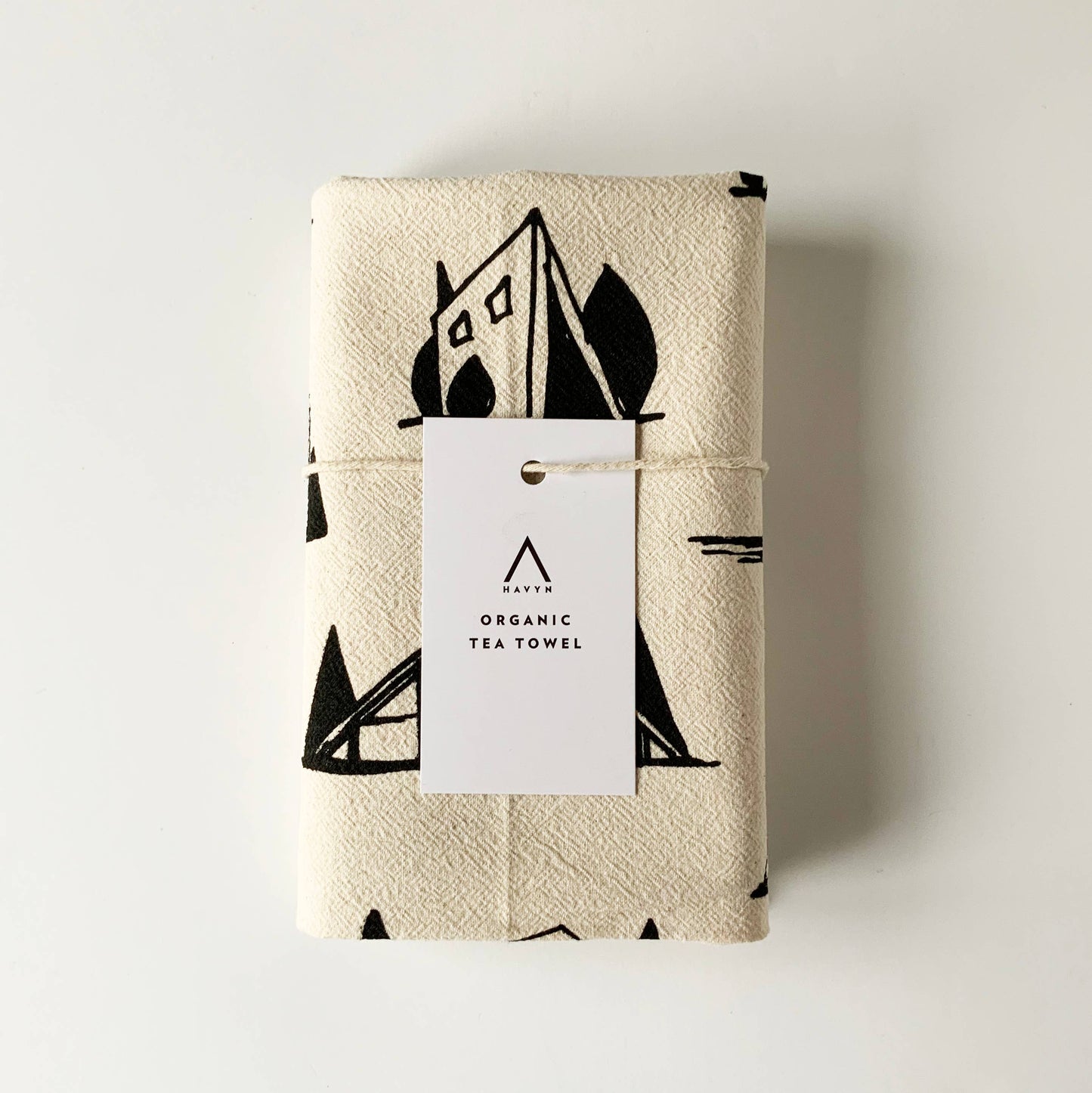 A Frame Cottage Tea Towel