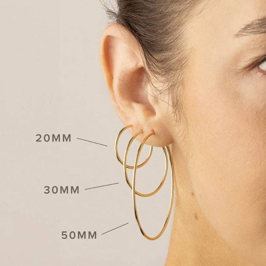 Thin Hoop Earrings