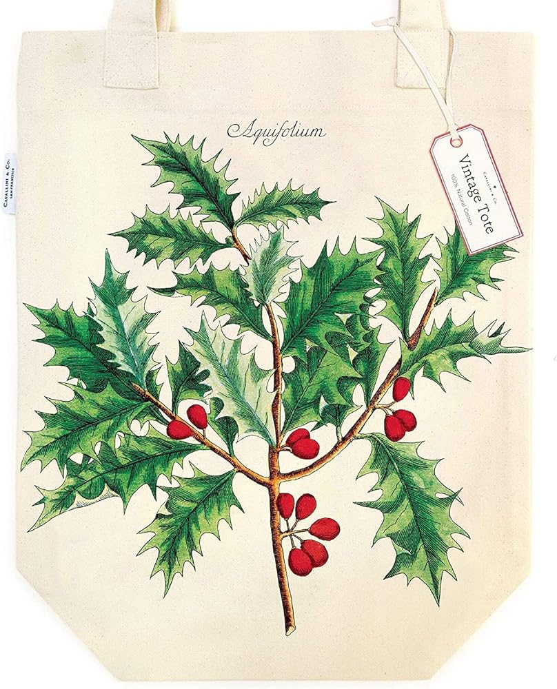 Cavallini Holly Tote Bag
