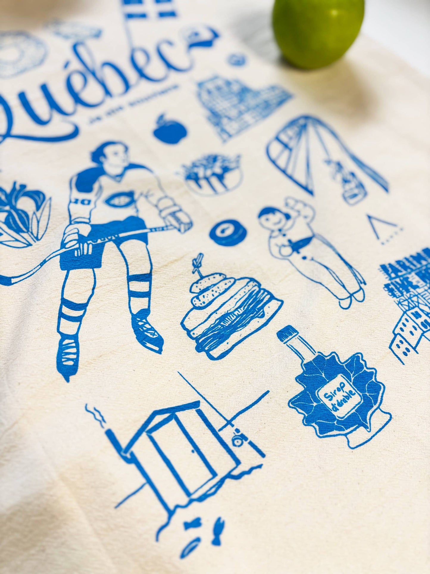 Québec Commemorative Organic Tea Towel - 20x24
