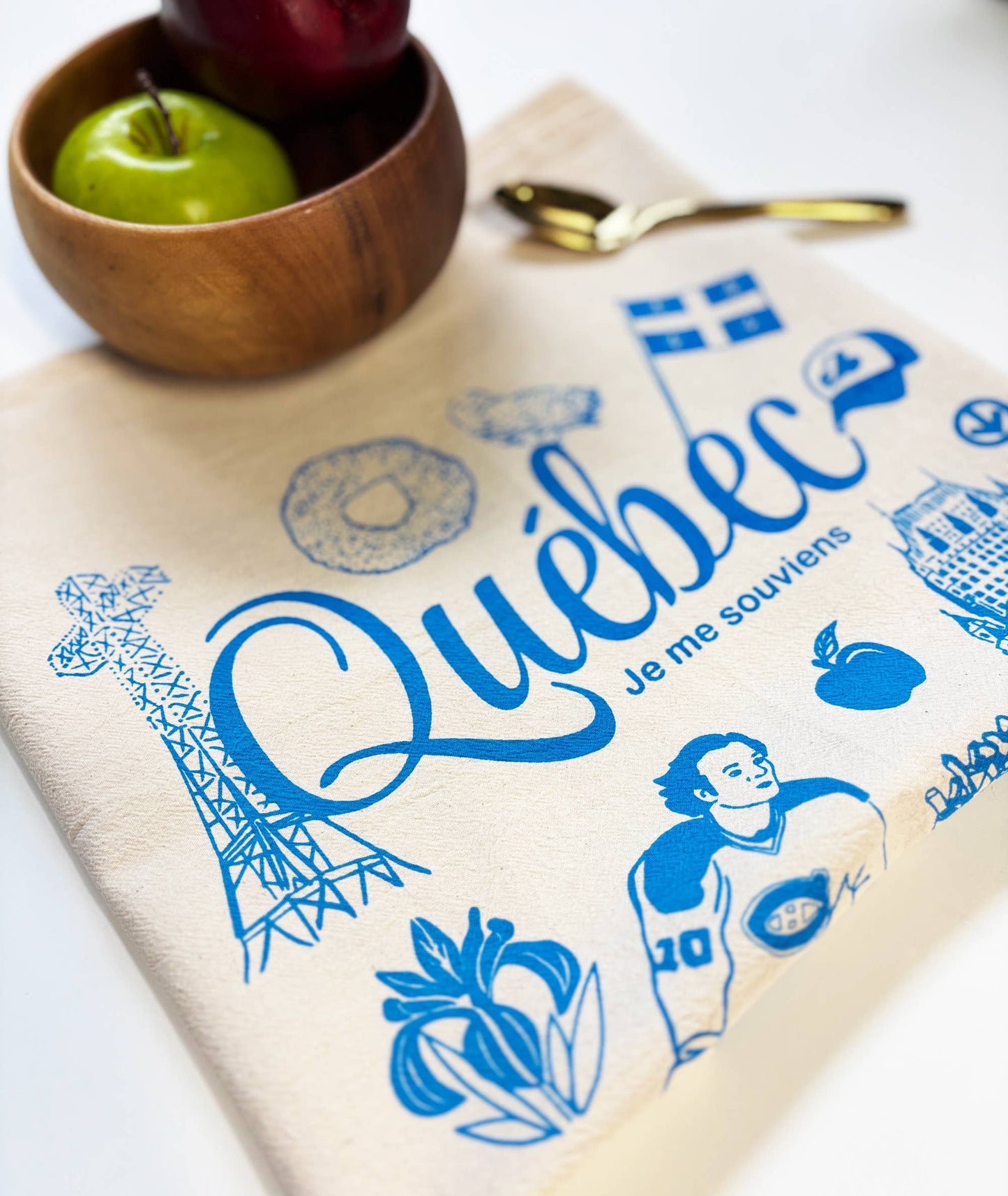 Québec Commemorative Organic Tea Towel - 20x24