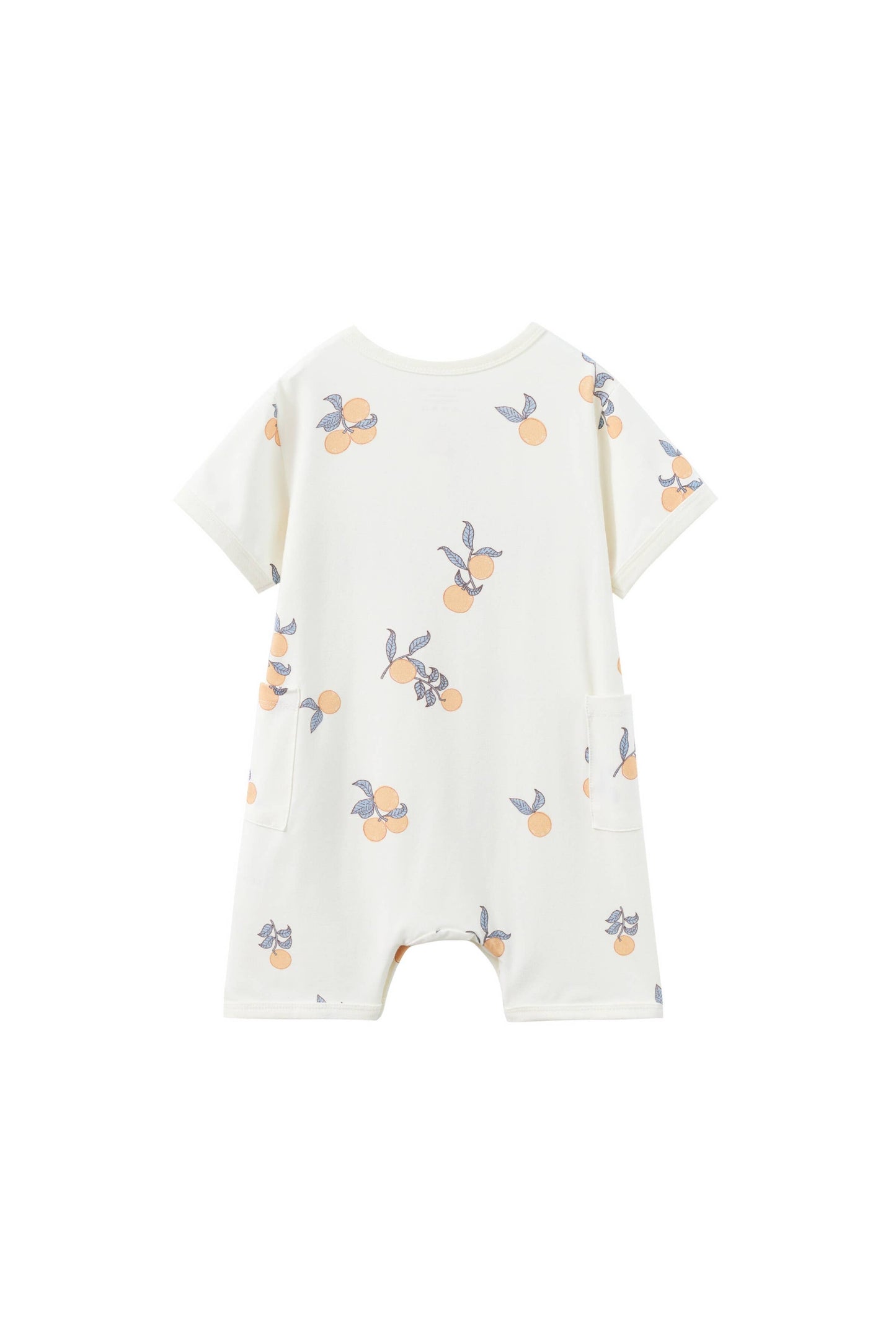 Baby Organic Bamboo Romper-Clementine