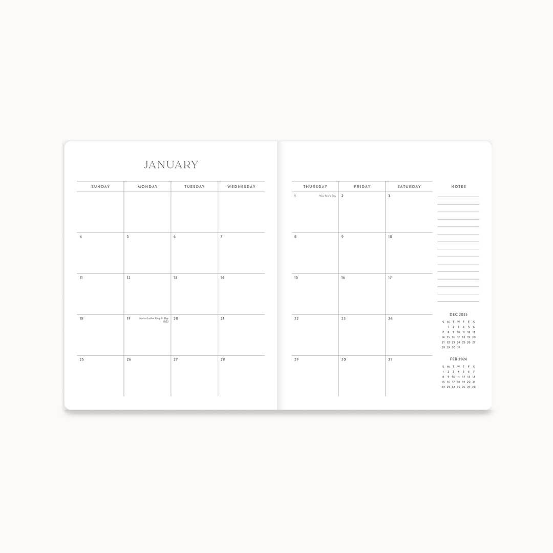 Meadowlace | 2026 Monthly Planner