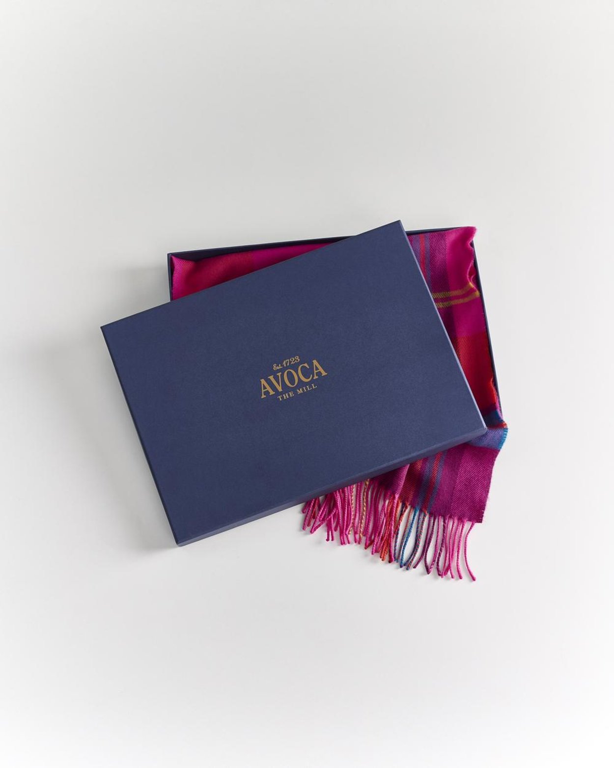 Hot Pink Merino Wool Scarf