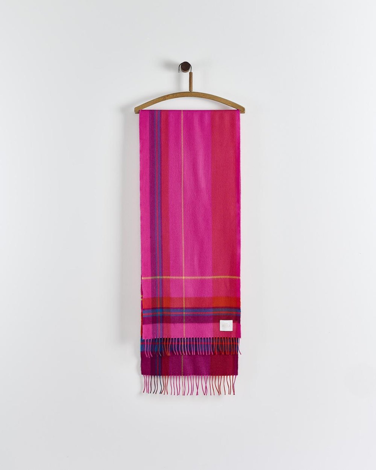 Hot Pink Merino Wool Scarf