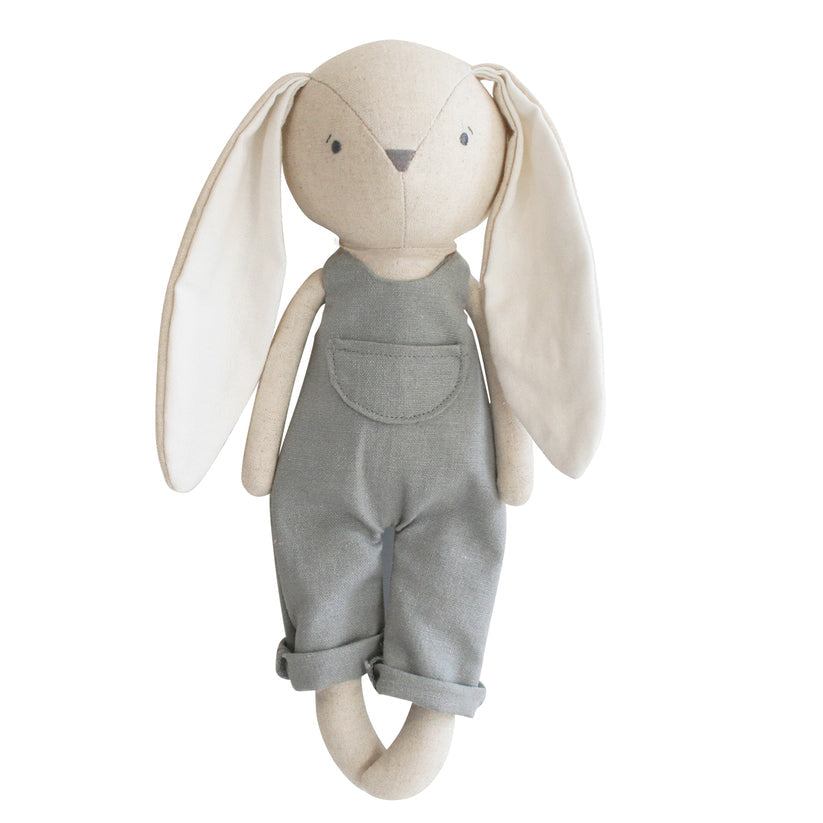 Olivier Bunny in Linen Overalls